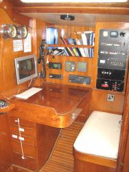 Swan yacht S&S 44 charter table